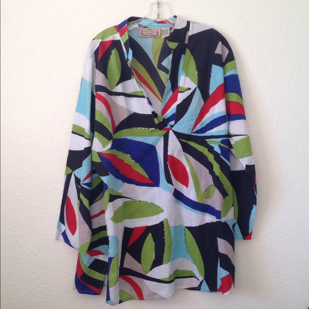 FINAL MARKDOWN Ladies' Life Style Sequined & Beaded Top (3x)